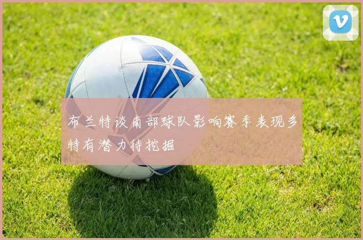 布兰特谈南部球队影响赛季表现多特有潜力待挖掘